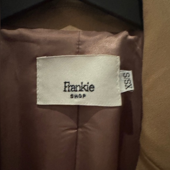 🍒 THE FRANKIE SHOP - Colette Camel Hourglass Blazer XS/S - Picture 4 of 6